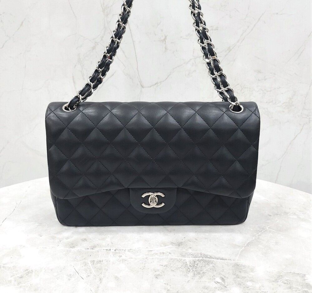 CHANEL Classic Lambskin Large Chain Shoulder Bag 18 Series SKU