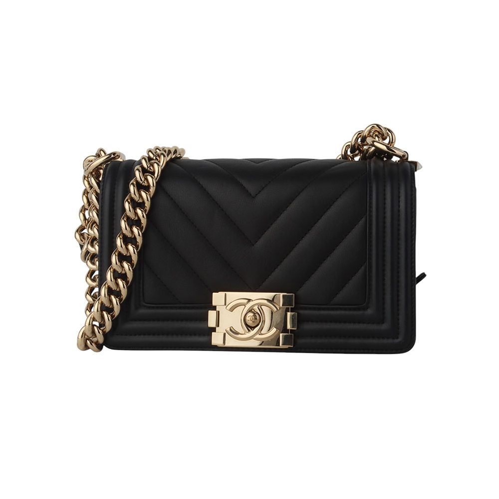 CHANEL Chevron Boy Flap Small Crossbody Bag 34681-3 A67085