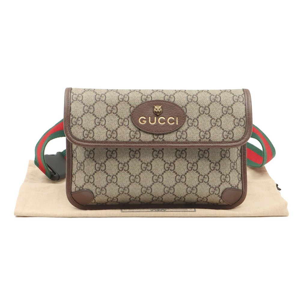 Gucci Vintage Cross Hip Bag with Web Strap / 493930