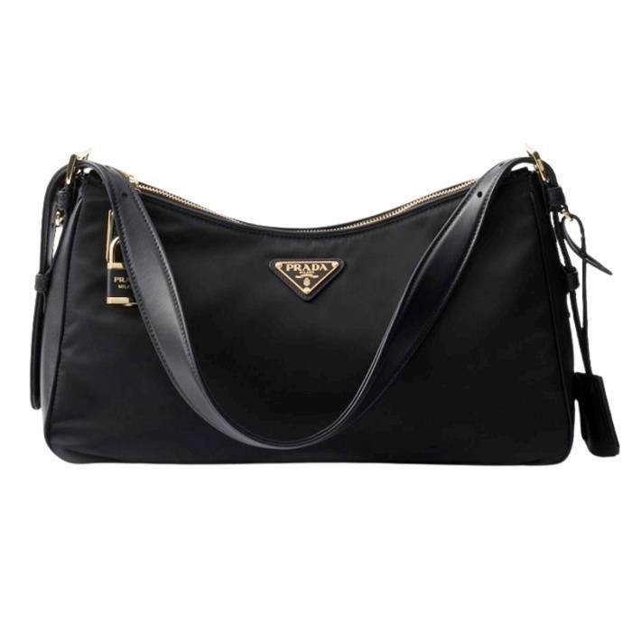 Prada Shoulder Bag in Nylon and Leather 1BC232 V ODO 2C8Q F0002