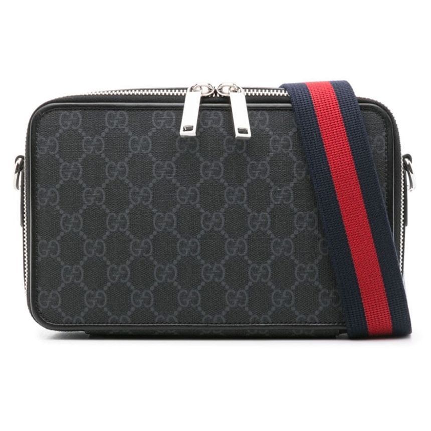 Gucci Supreme Mini Shoulder Crossbody Bag Black 792456 FADJA 1042