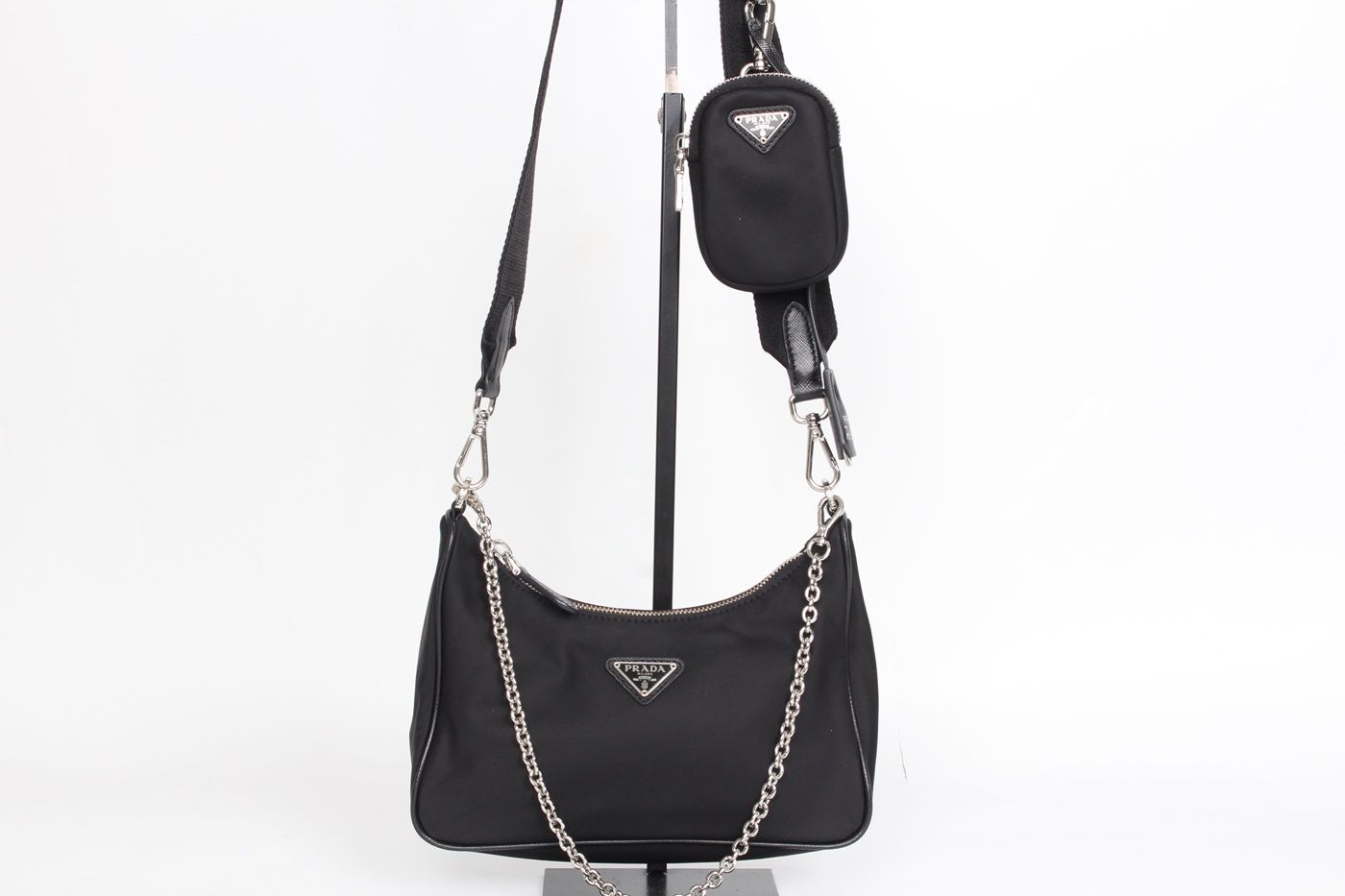 Prada Nylon Texture Hobo Bag Redition SKU: -12345