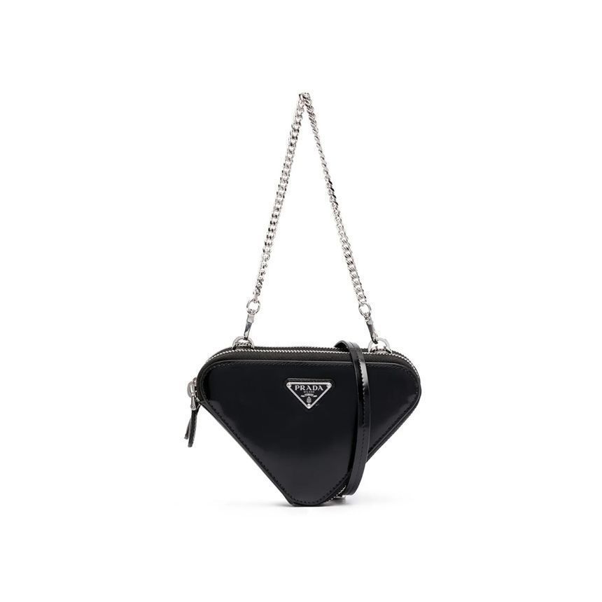 Prada Triangular Logo Triangle Shoulder Bag 1NR015 ZO6 F0002