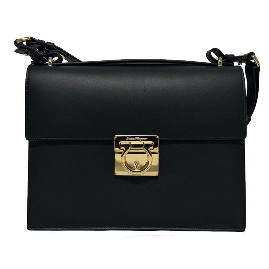 Salvatore Ferragamo Gold Chain Marisol Tote/Shoulder Bag 21-D514 0517920