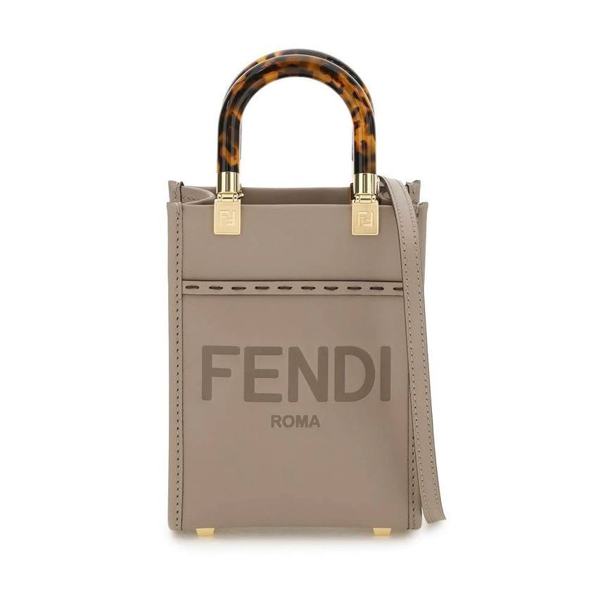 Fendi Mini Crossbody Bag with Logo Print 8BS051 ABVL