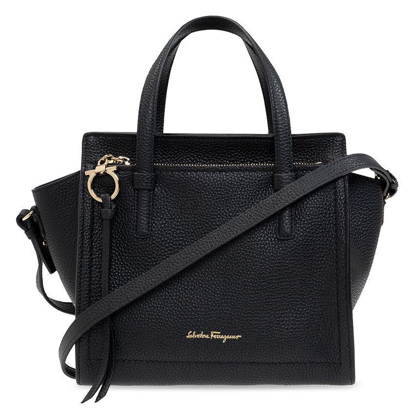 Salvatore Ferragamo Black Tote/Shoulder Bag 25SS Amy 21-F478 0720533