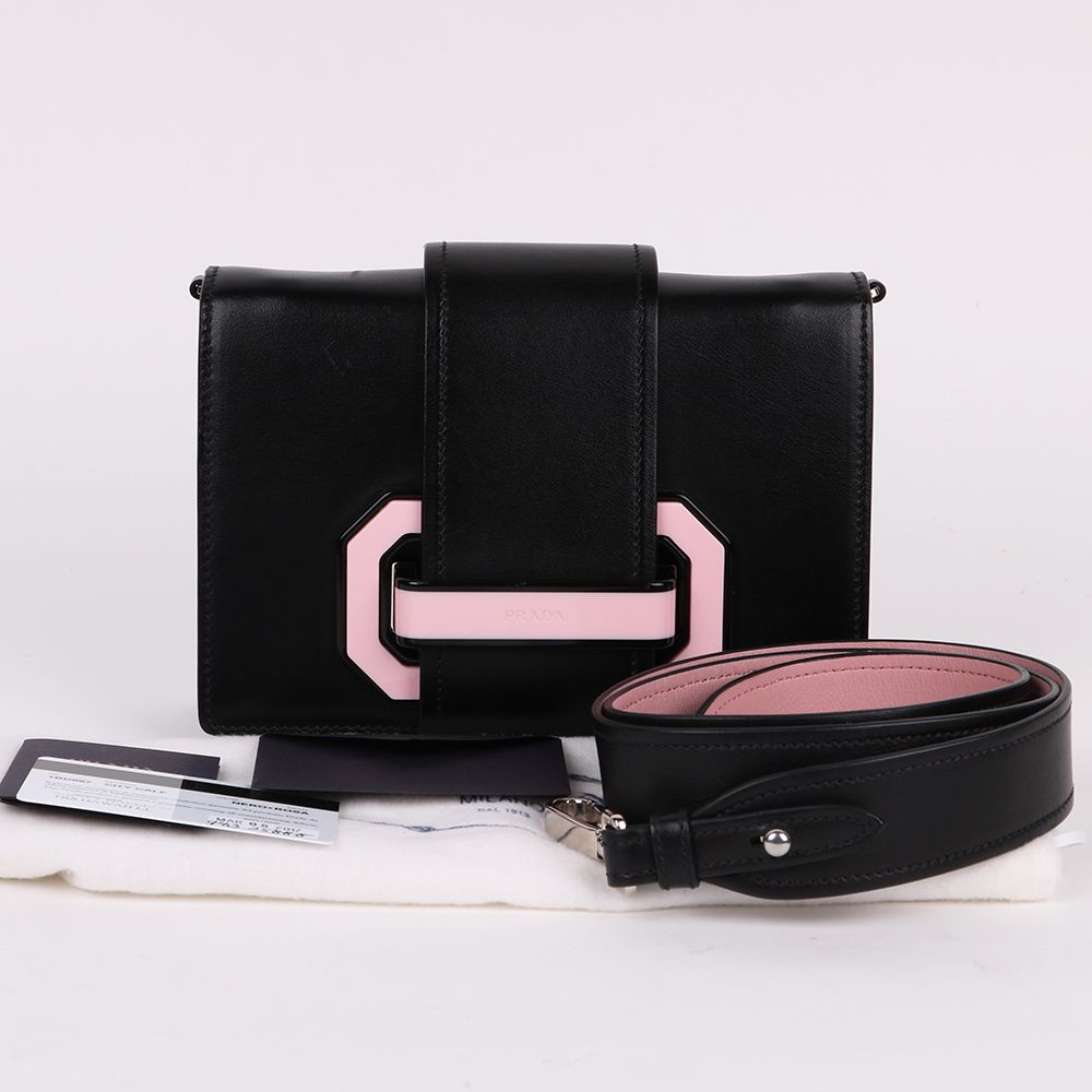 Prada Bicolor Flex Ribbon Mini Shoulder Bag 1BD067