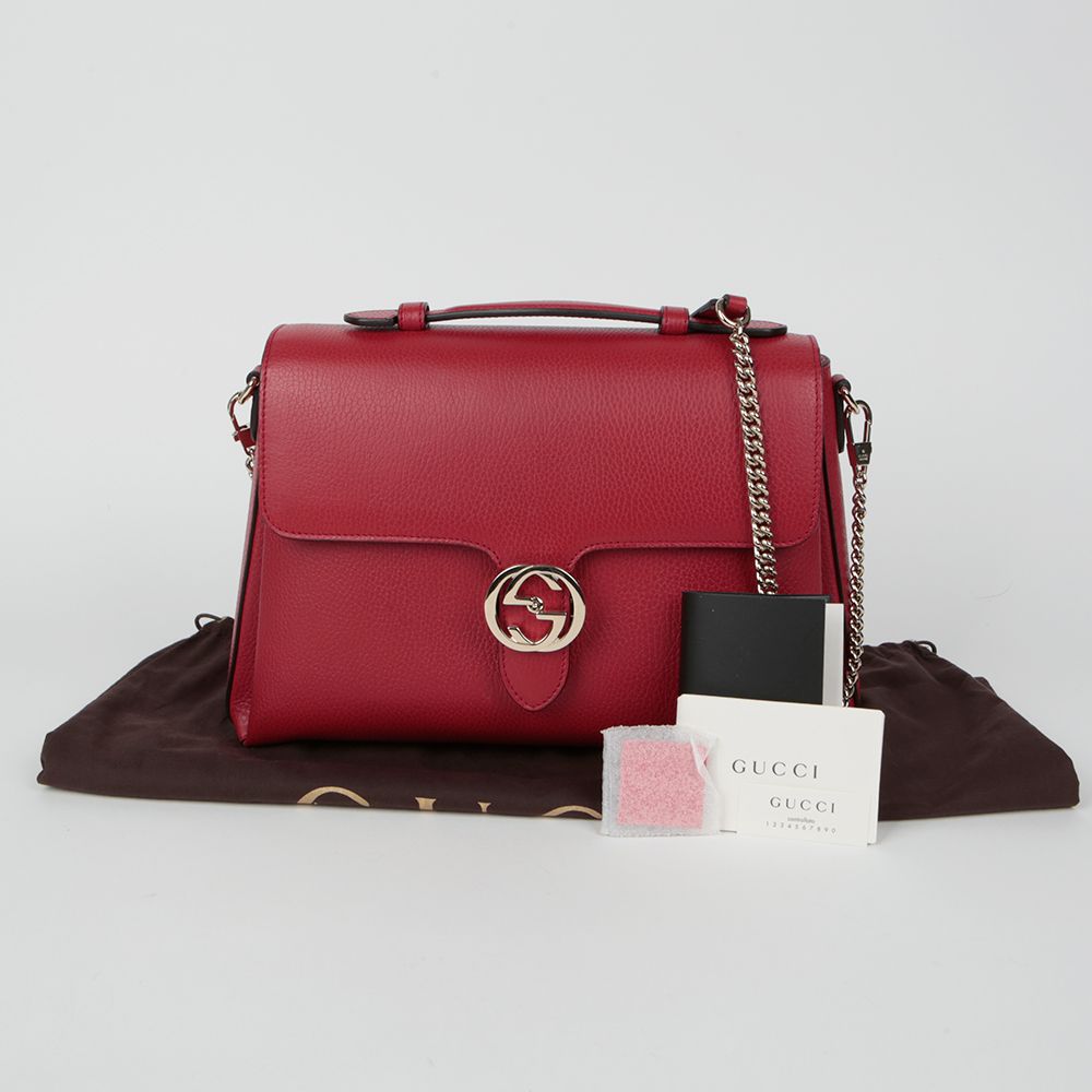 Gucci Interlocking Top Handle Tote Shoulder Bag 510306