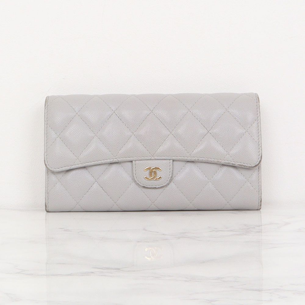 CHANEL Classic Long Wallet Gold AP0241
