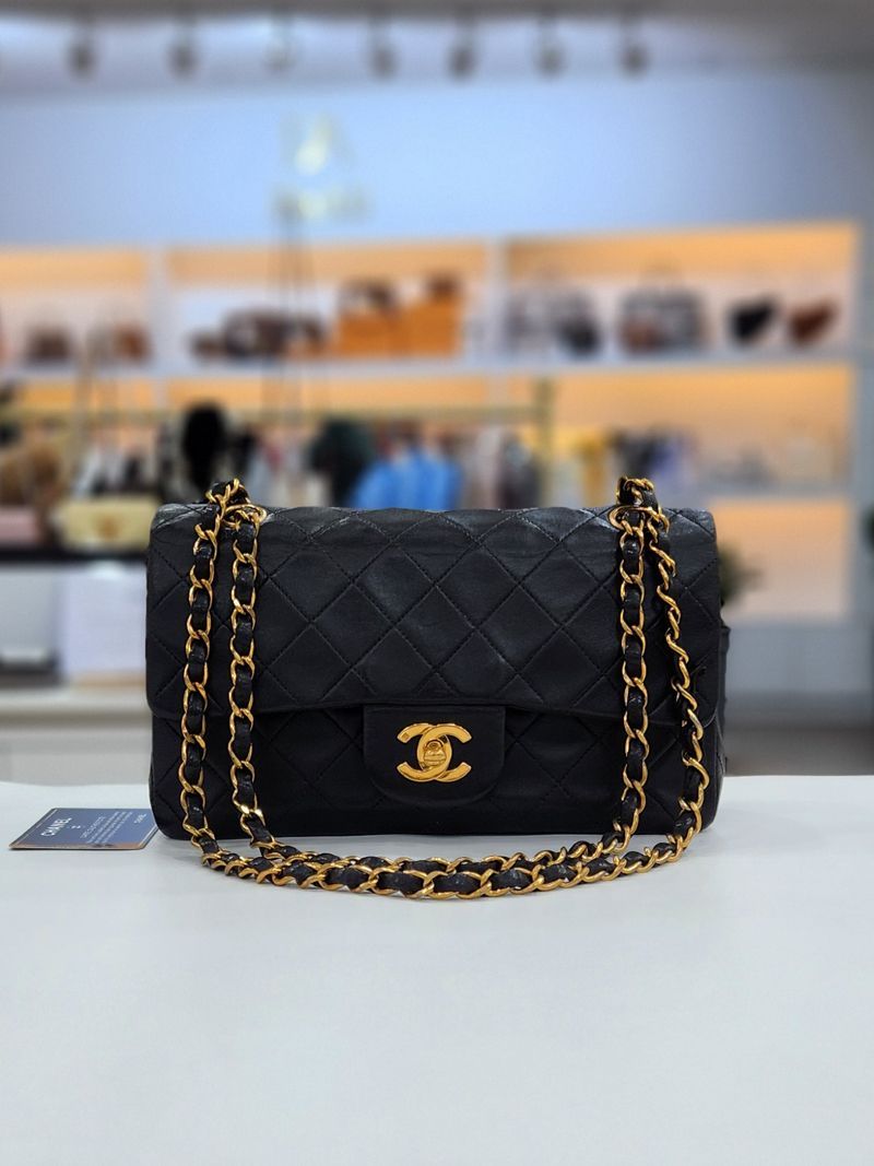 CHANEL Classic Lambskin Small Gold Chain Shoulder Bag 3rd Generation SKU