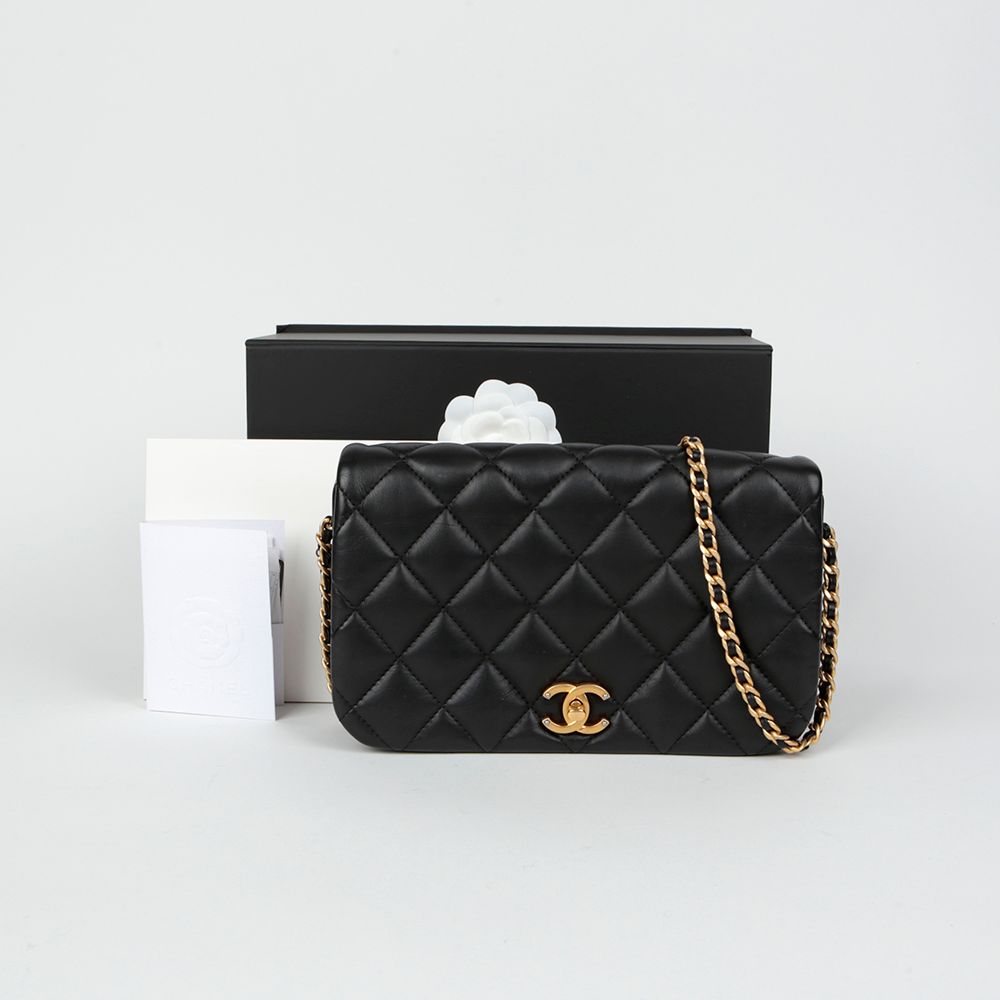 CHANEL Flap Chain Shoulder Crossbody Bag AS2006 CC Logo - SKU