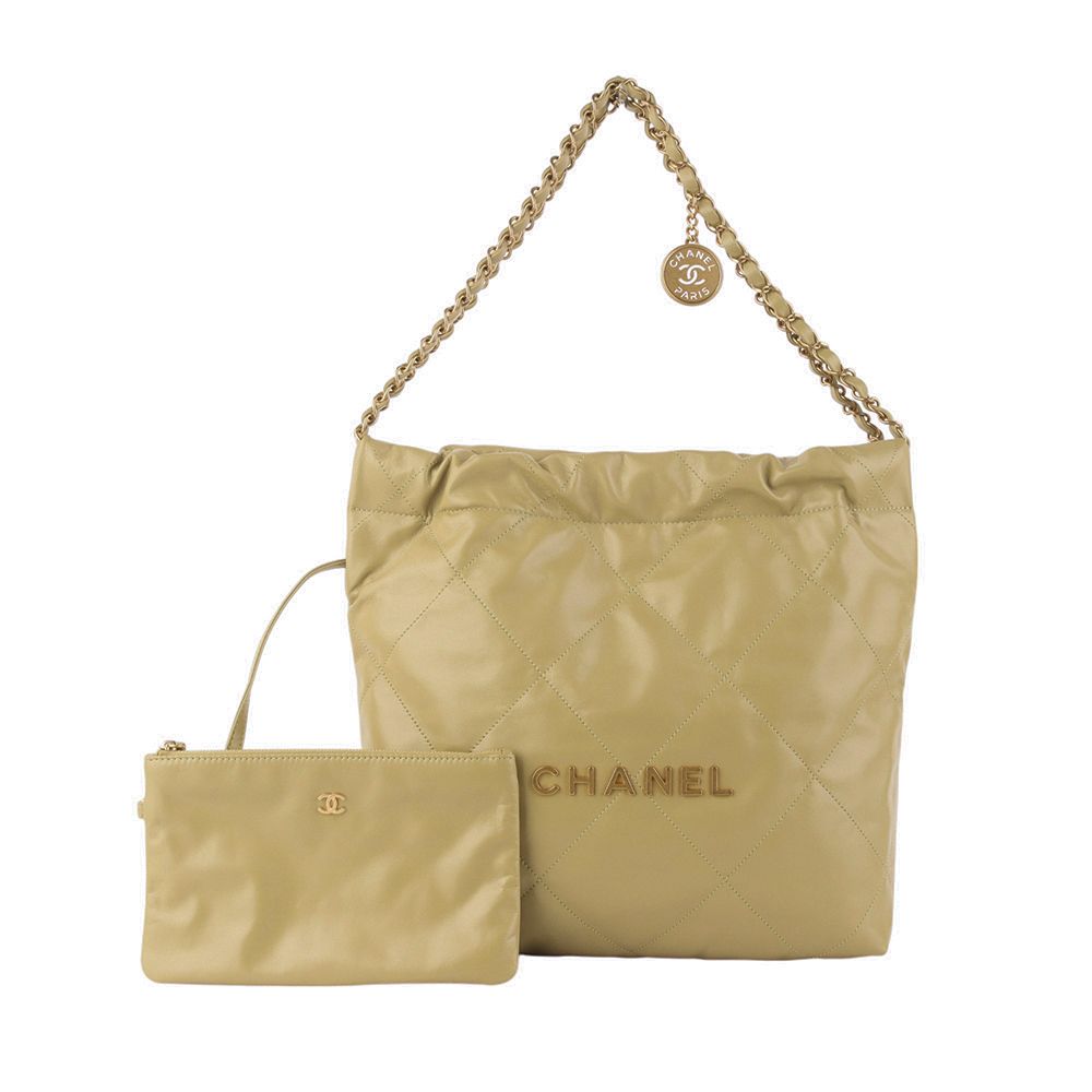 CHANEL Shiny Calfskin Small Shoulder Bag AS3260 22 with Invoice 34661Y