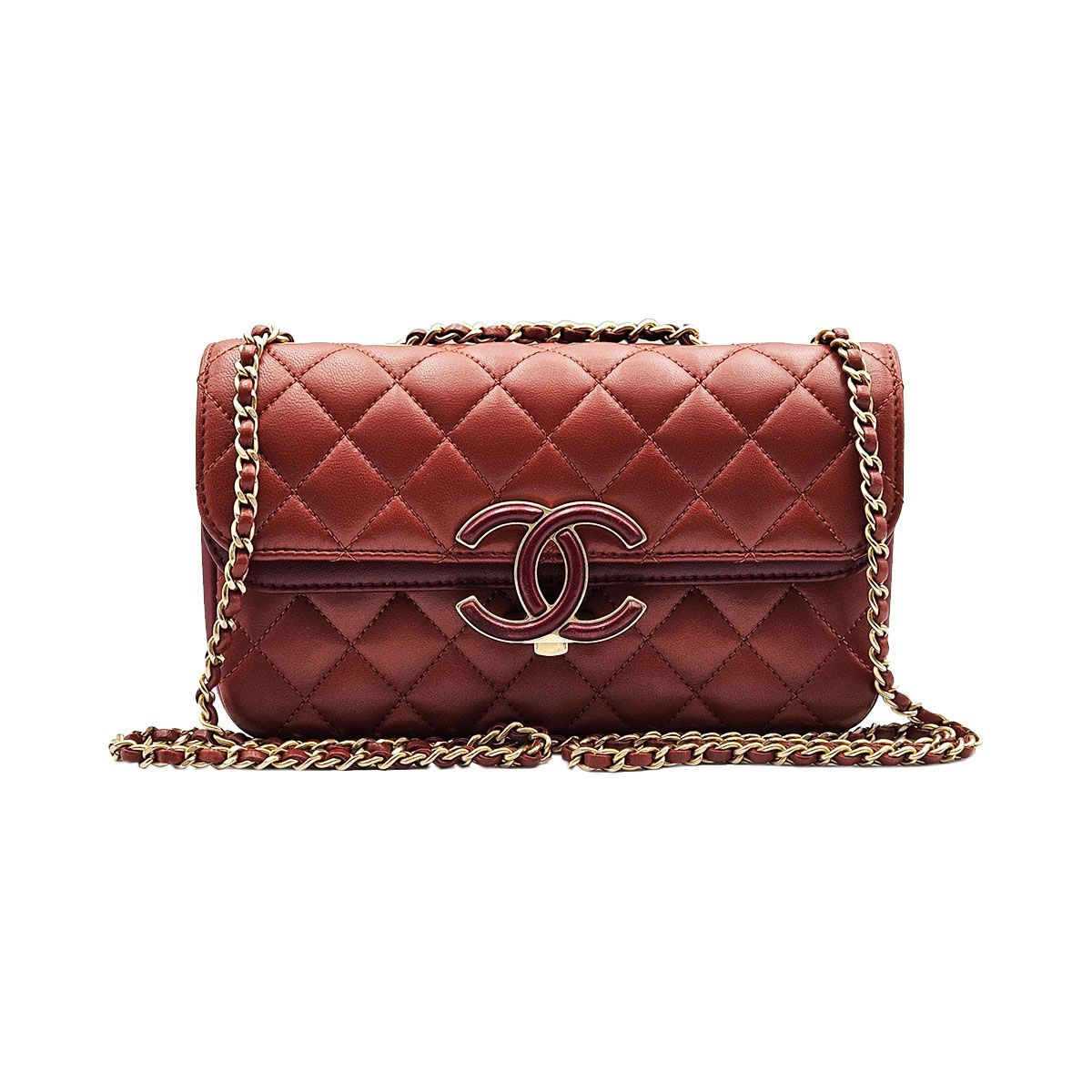 CHANEL Chic Double Flap Chain Small 2WAY (Size 26) - A57275 CC