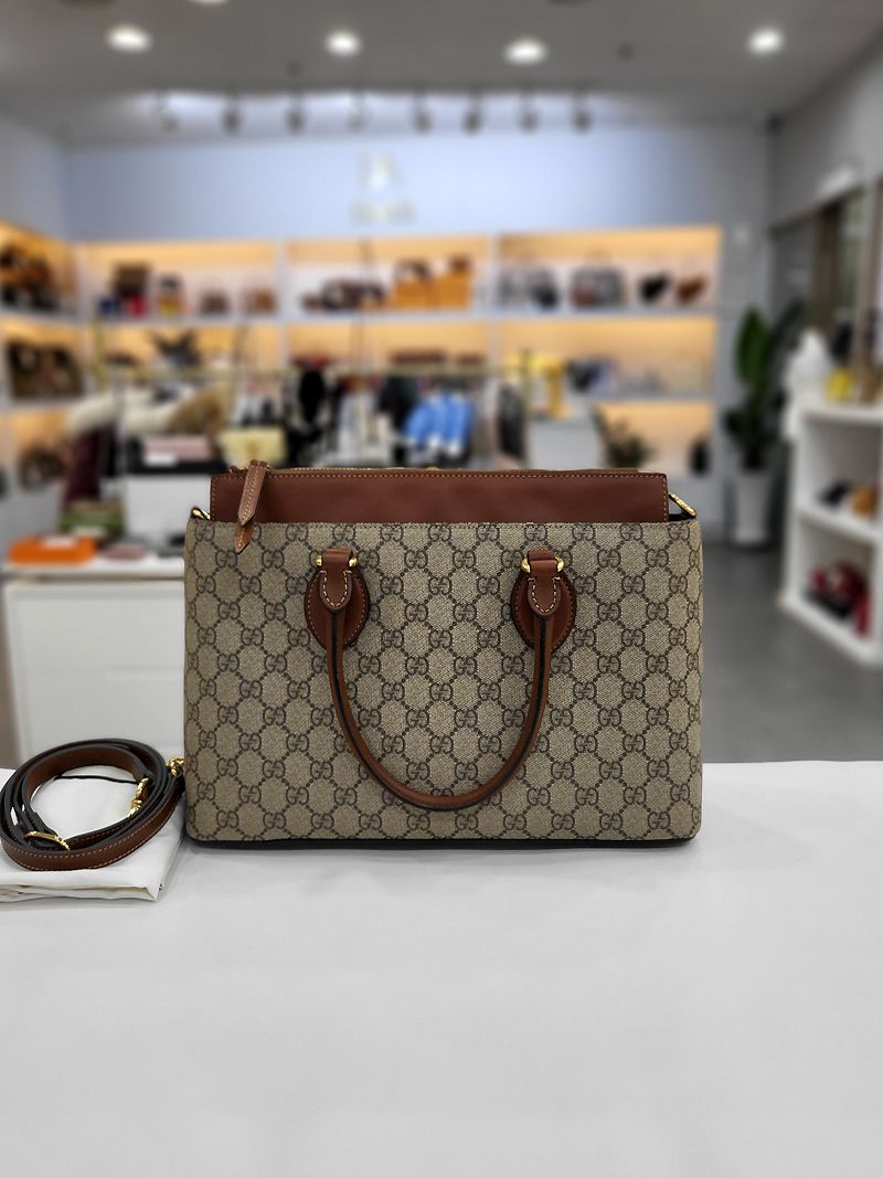 Gucci Supreme Brown Tote Bag 409534
