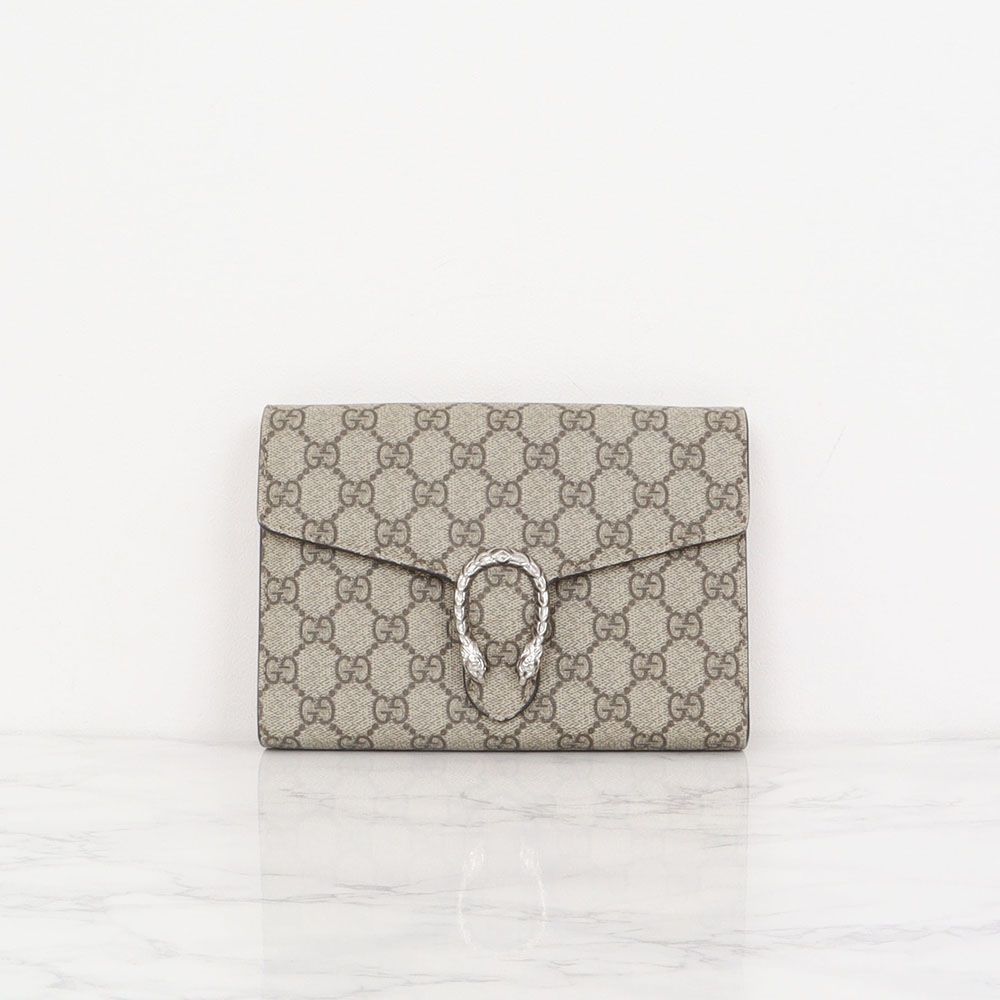 Gucci GG Dionysus Supreme Leather Mini Chain Bag 401231-KHNSN-8642