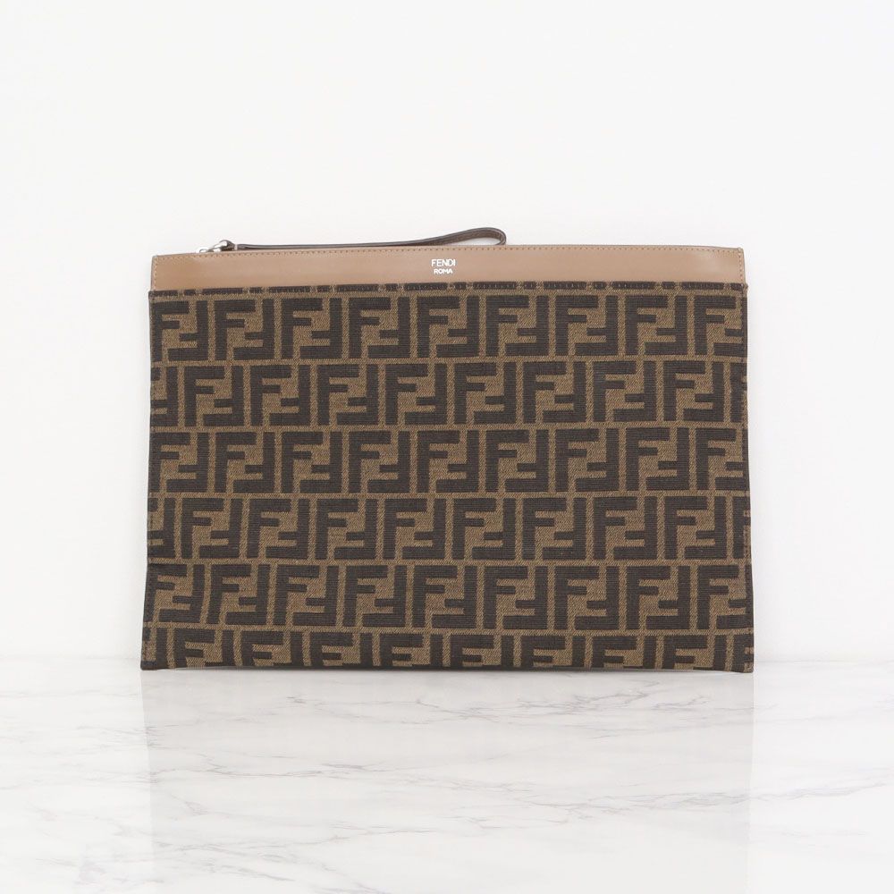 Fendi FF Jacquard Clutch Bag 7N0135 AFBV F1HRM