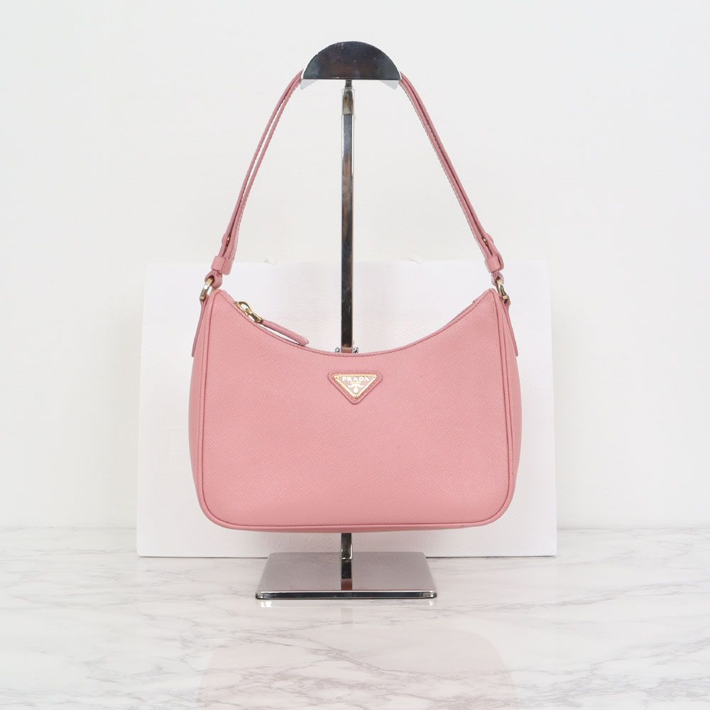 Prada Mini Leather Hobo Bag 1BC204VJOMNZV F0IS6 Pink