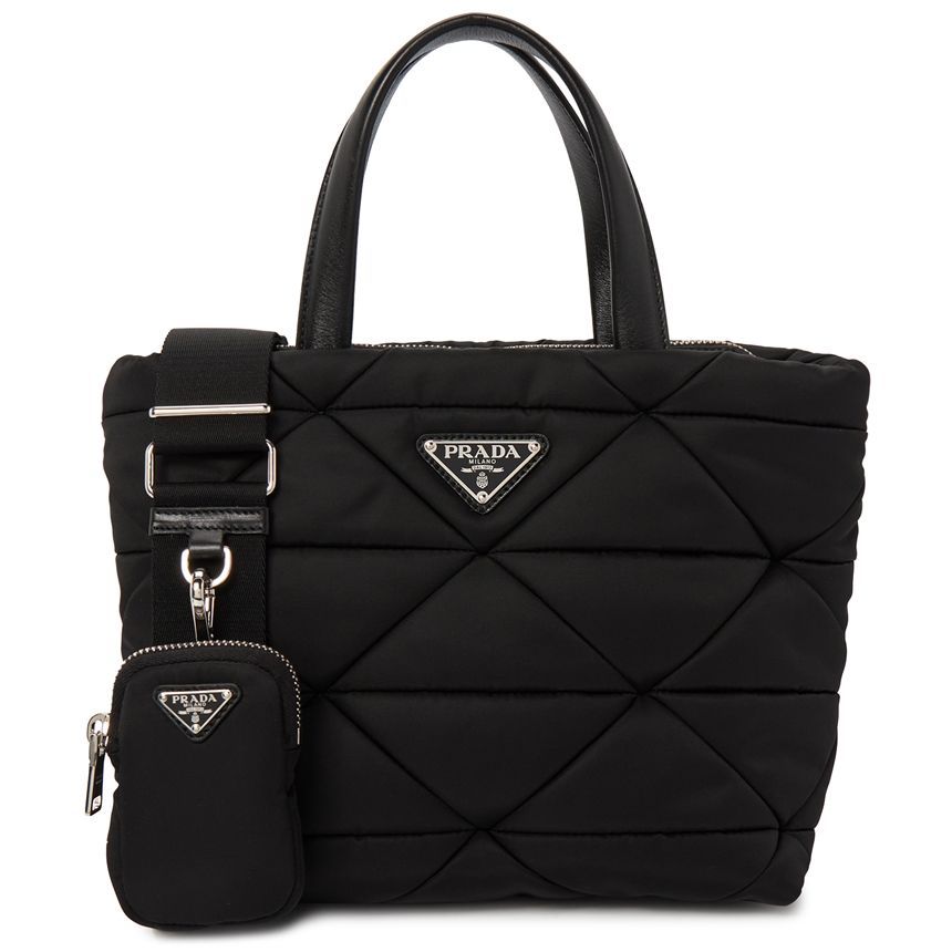 Prada Women's Nylon Padded Tote Bag 1BG373 RDJN F0002 B9O