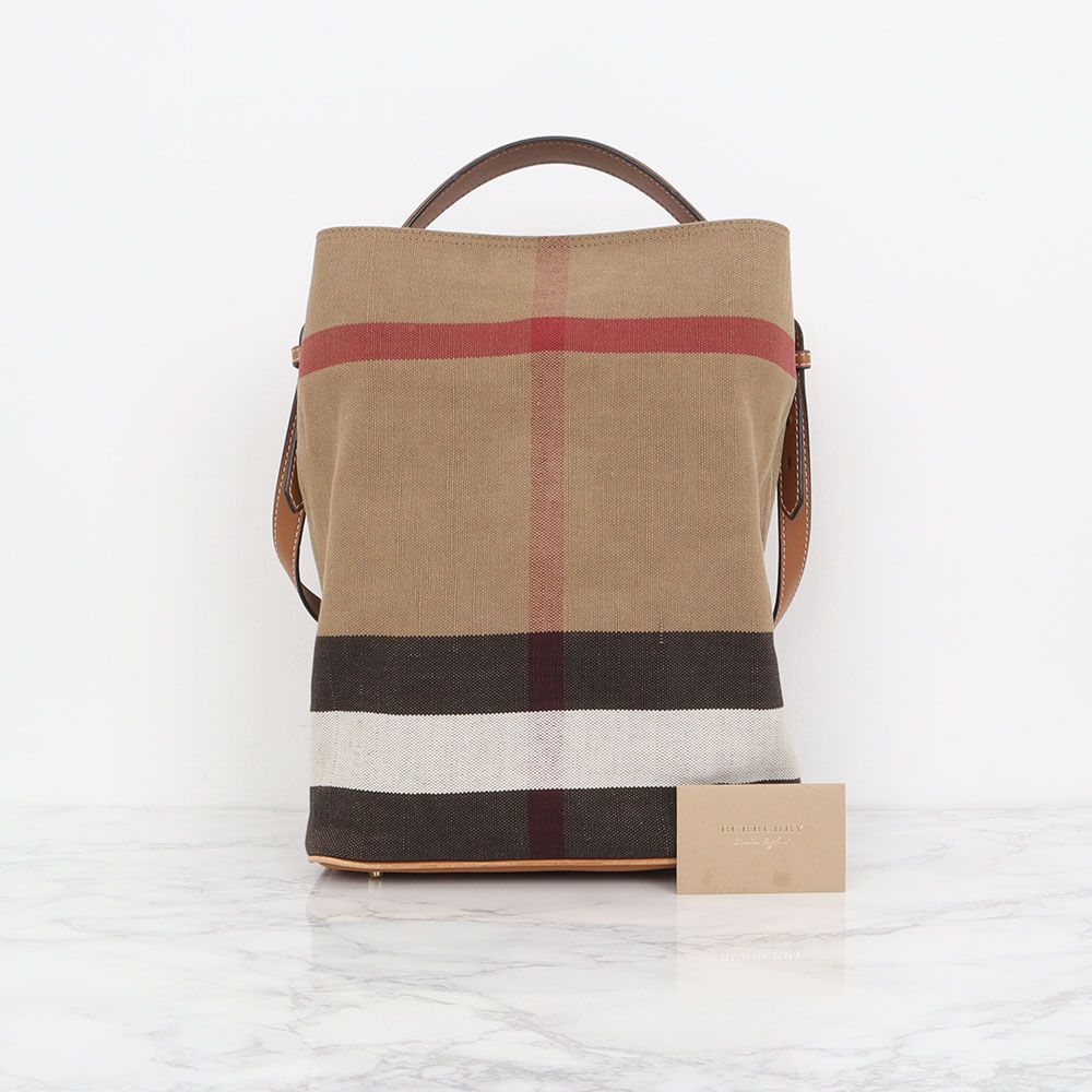 Burberry Check Tassel Hobo Bag Medium 39457421