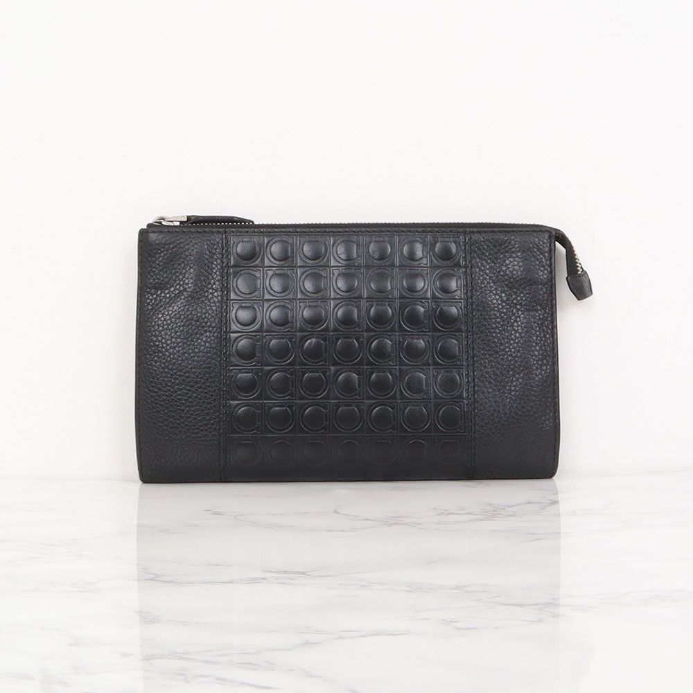 Salvatore Ferragamo Florentine Gancini Clutch Bag 240865