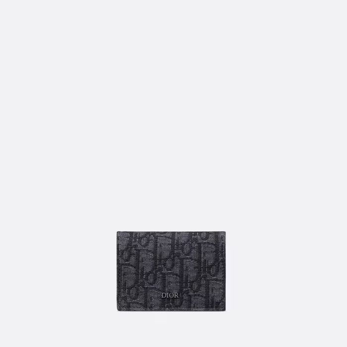 Dior Business Card Wallet Black 2ESCH178YSE H03E