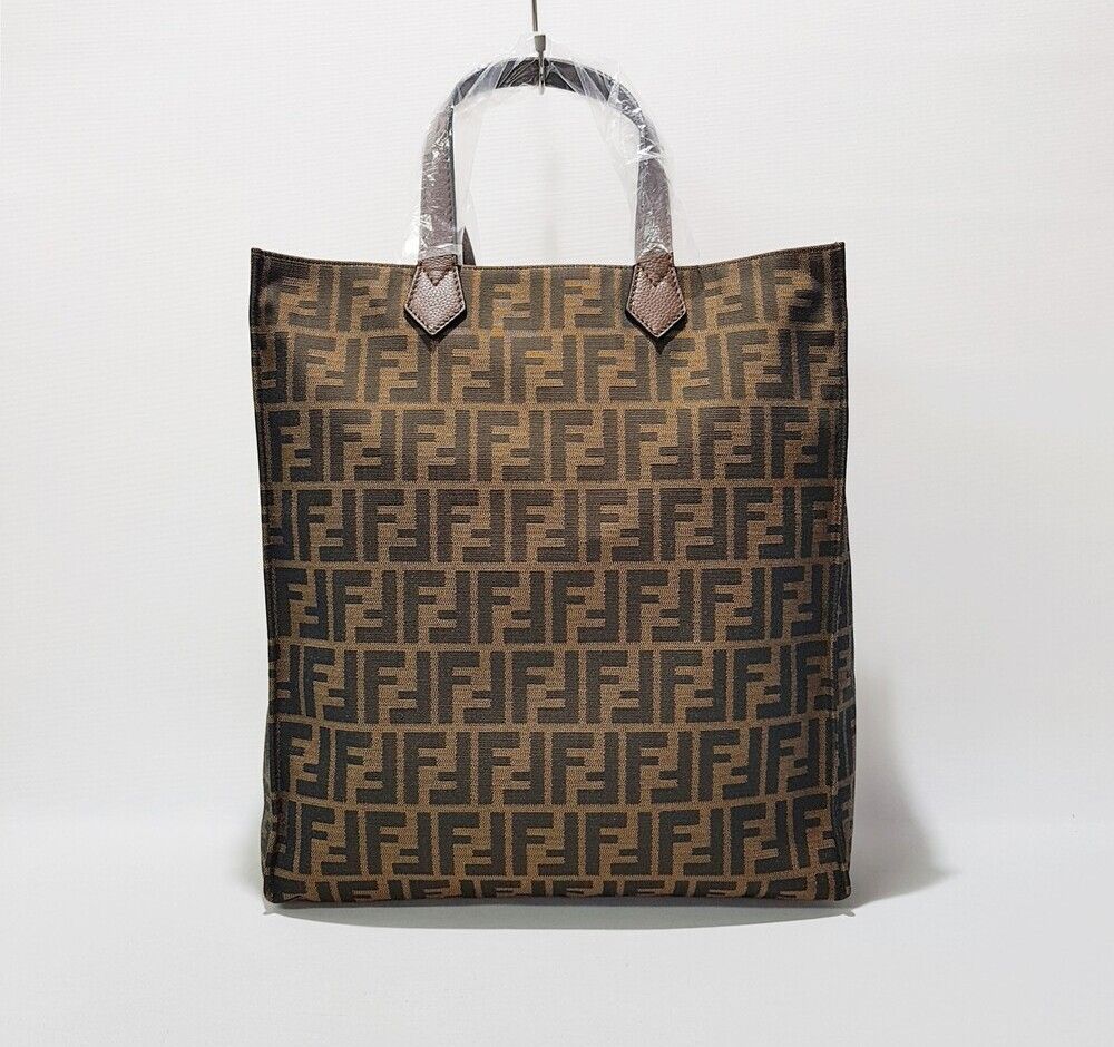 Fendi FF Canvas and Leather Tote Bag 8BH263