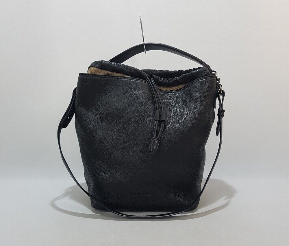 Burberry Black Leather Hobo Bag SKU123