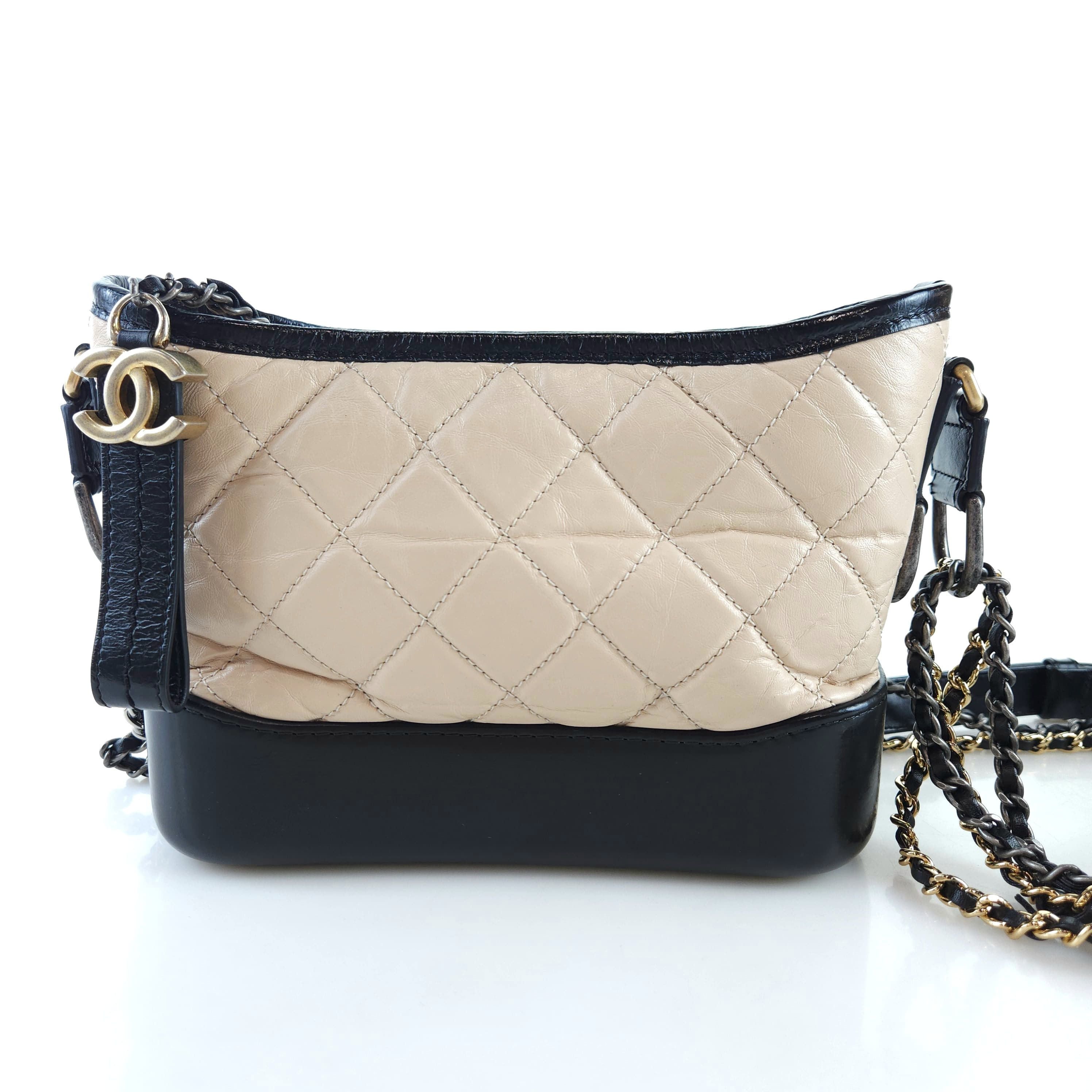 CHANEL Gabrielle Hobo Bag Shoulder Cross Bag A91810 9202