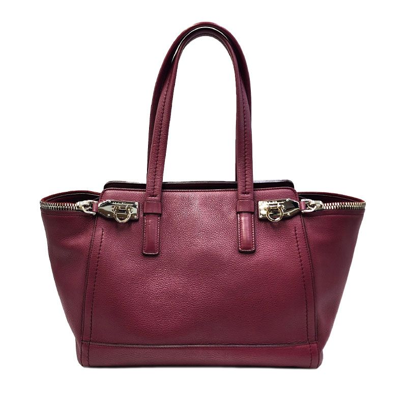 Salvatore Ferragamo Gancini Shoulder Bag Burgundy 21D698