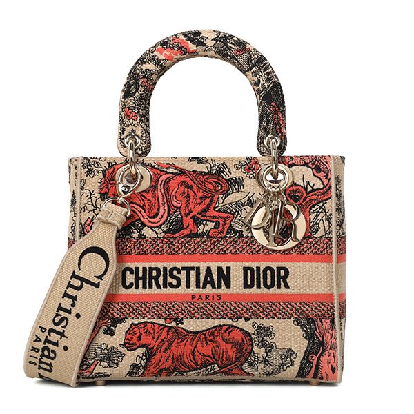 Dior Lady D-Lite Medium Bag 24FW Coral Riviera | M0565OEGO 68E 00047