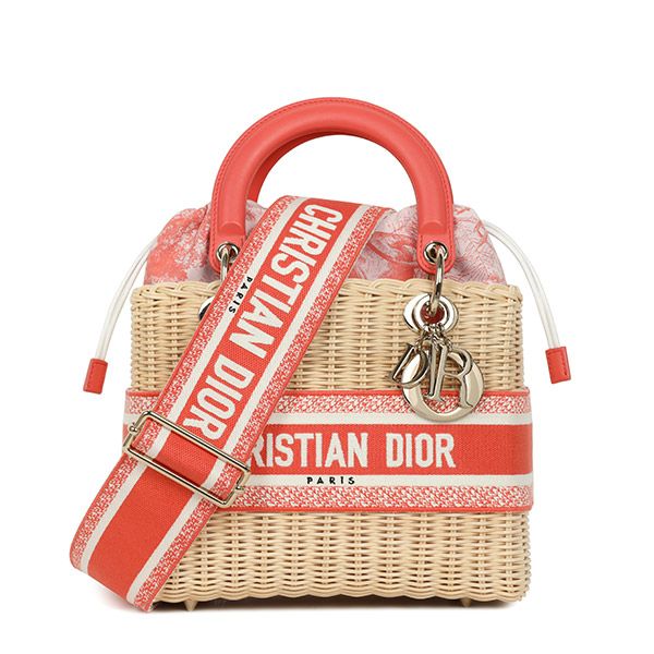 Dior Coral Lady Raffia Bag M0565OIFI 68E 00054