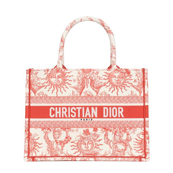 Dior Coral Riviera Book Tote Medium Bag M1296ZECQ 68E 00042