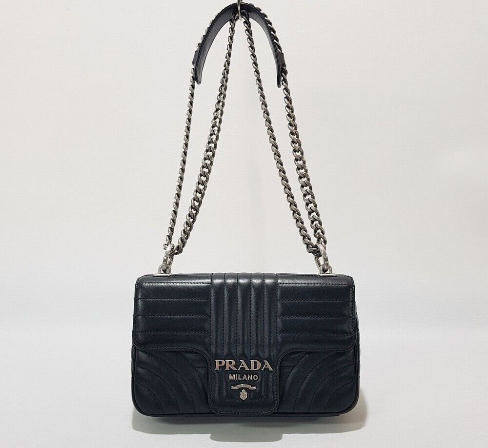 Prada Diagram Chain Shoulder Bag Small 1BD107