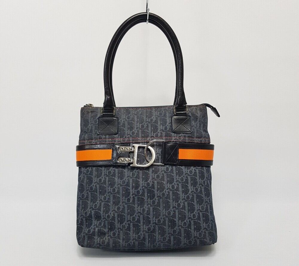 Dior OBLIQUE D-Ring Shoulder Bag - Navy (SKU: OB001)