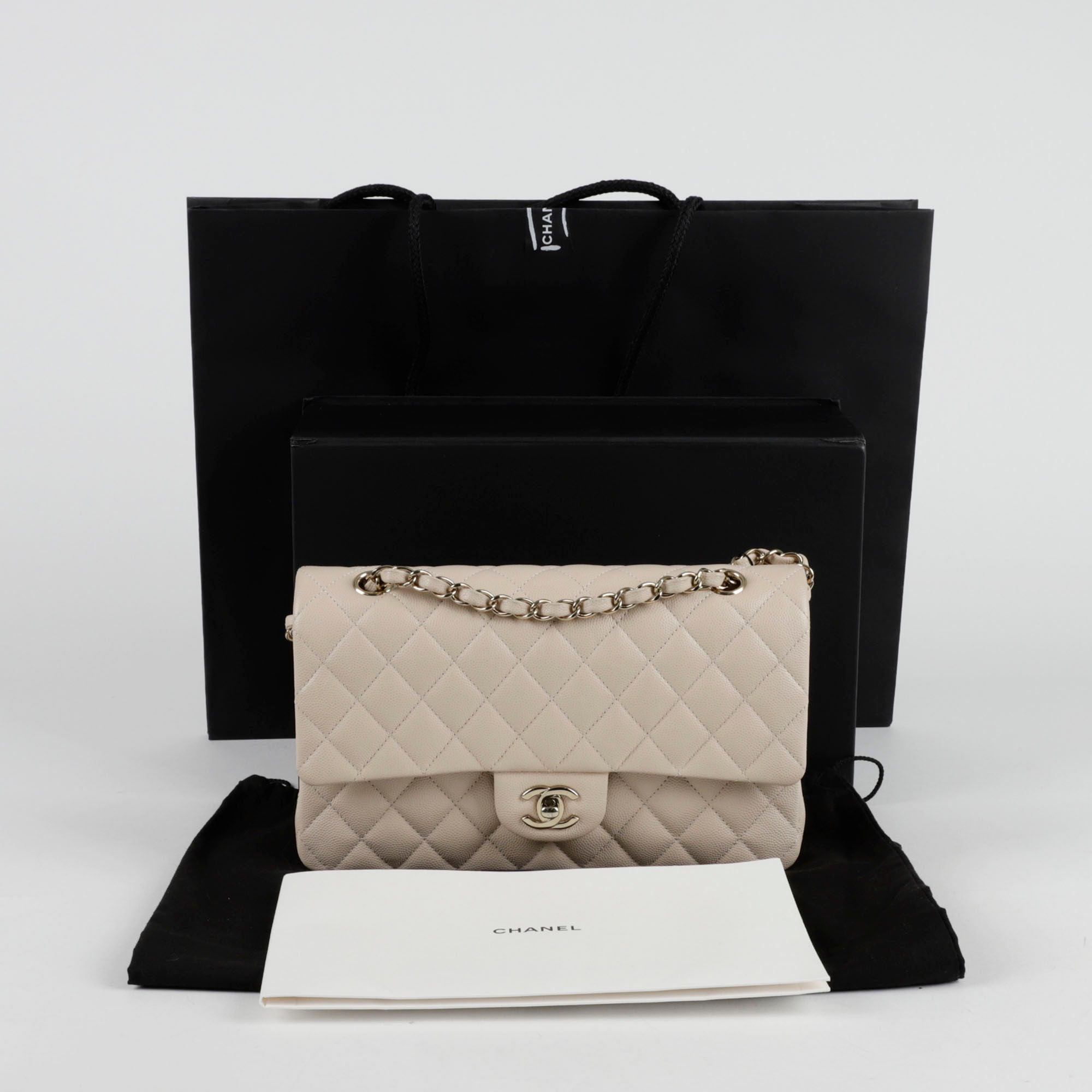 CHANEL Caviar Classic Small Flap Shoulder Bag A01113