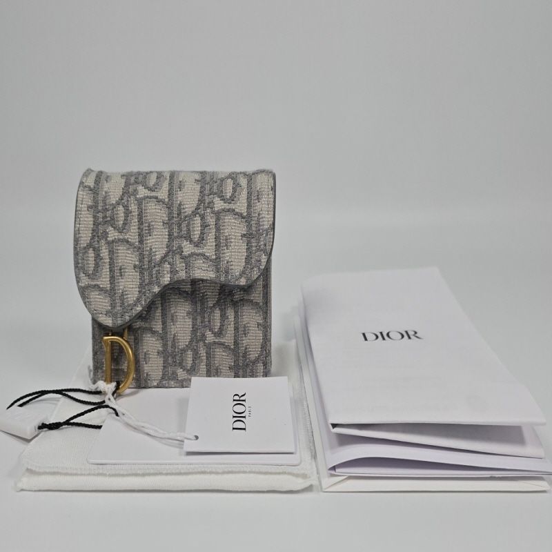 Dior Jacquard Saddle Card Wallet - SKU123456