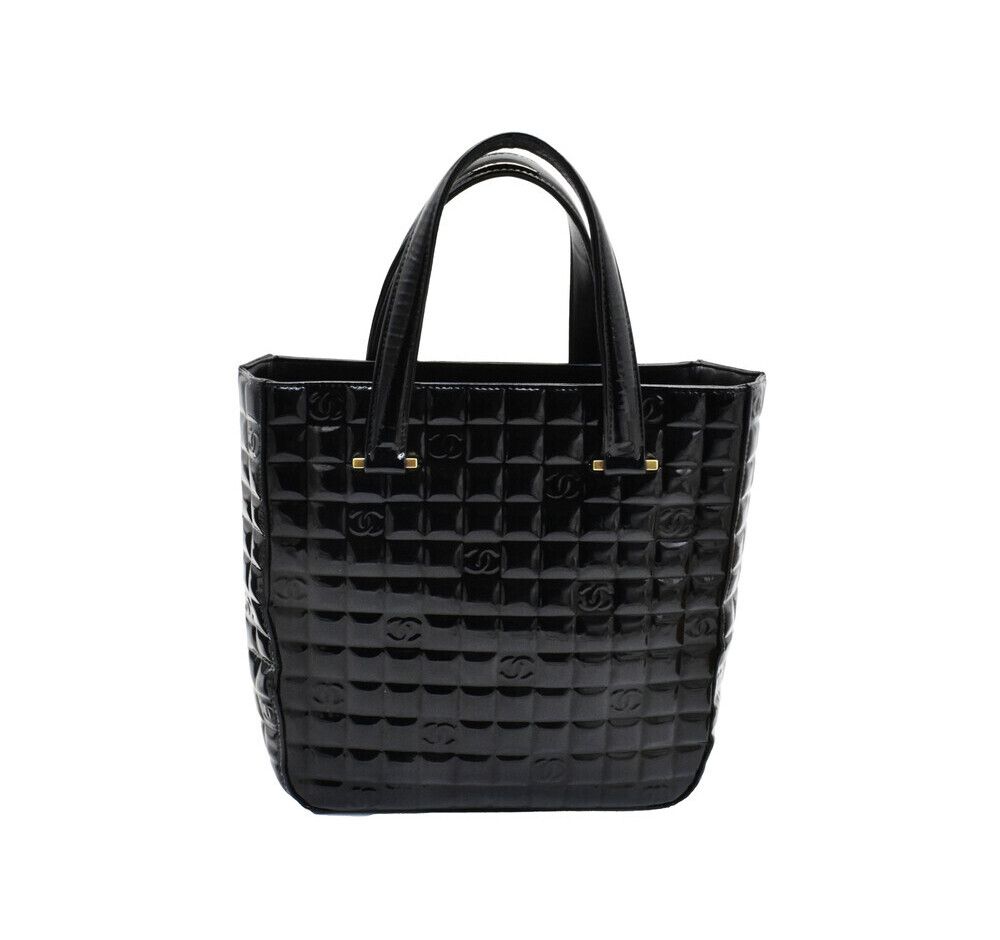 CHANEL Enamel Quilting Pendant Tote Bag 10927