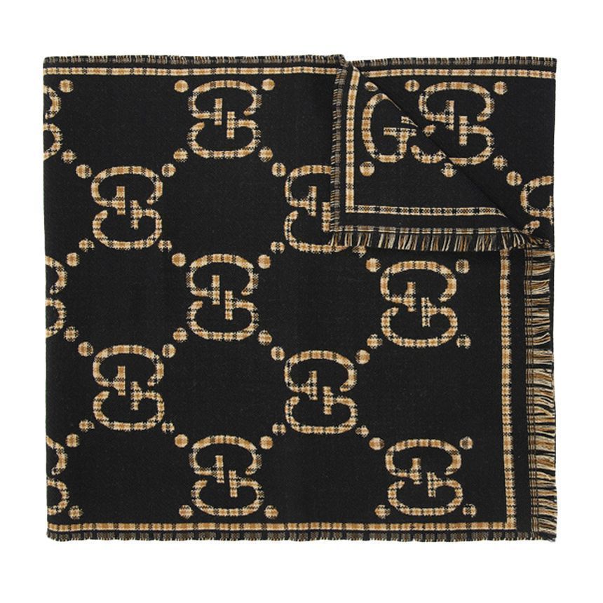 Gucci Wool Check Muffler 660025