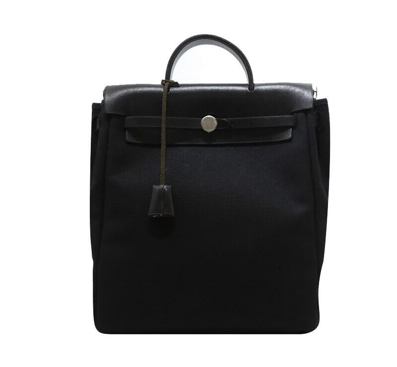 Hermes Black Backpack PM 29 with Engraving 7223080636
