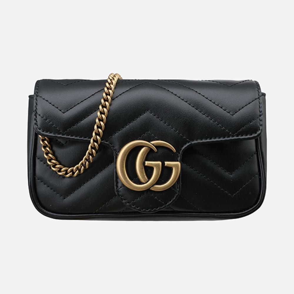 Gucci Super Mini Crossbody Bag Black 476433 DTDCT 1000