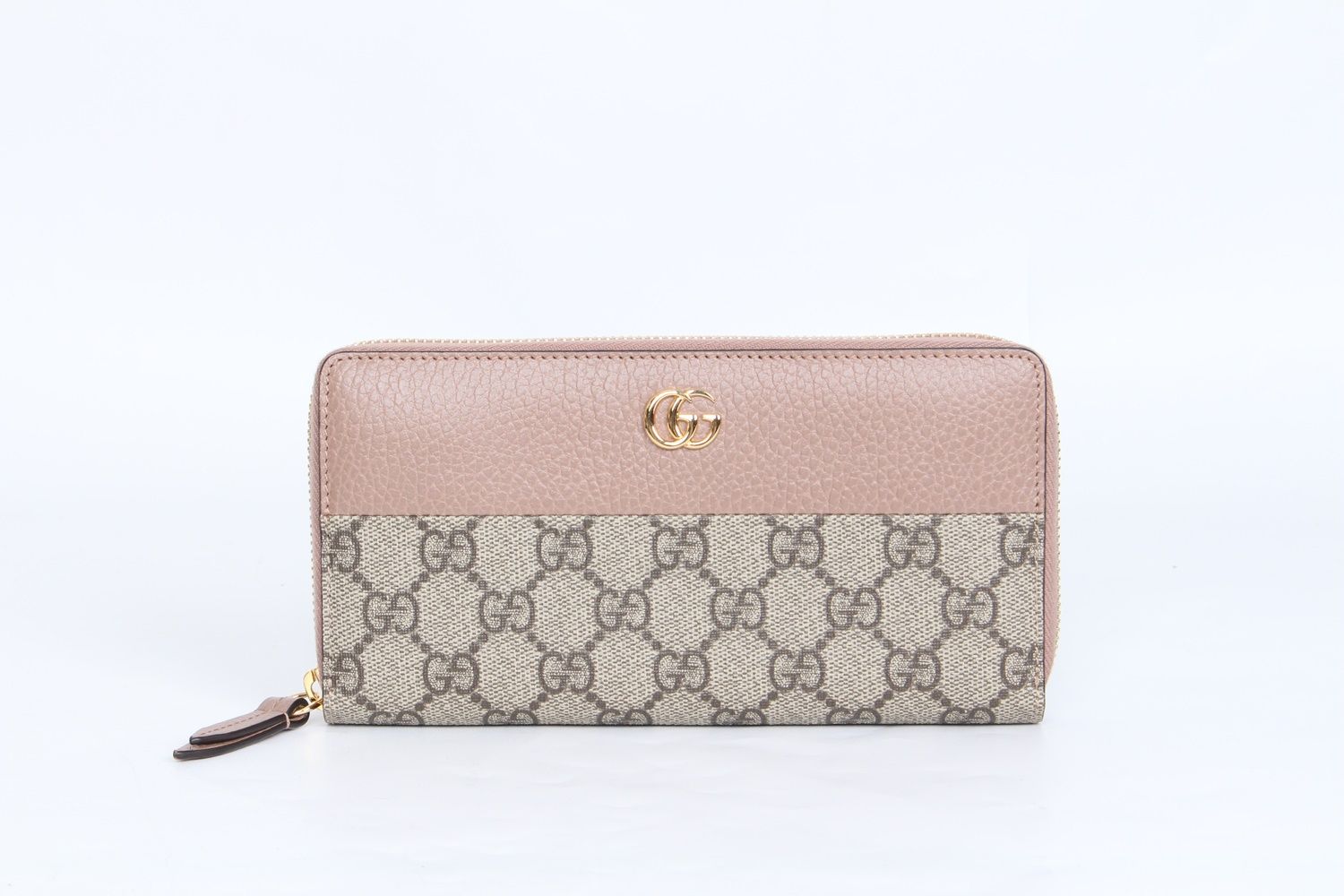 Gucci GG Monogram Zipper Closure Long Wallet SKU