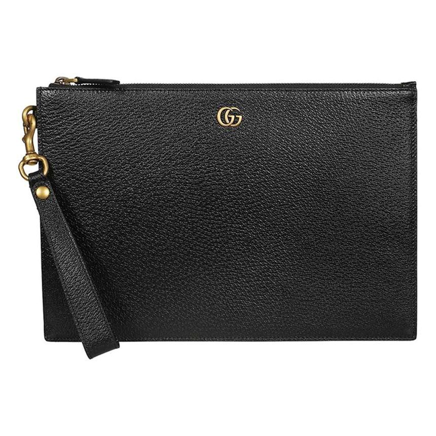 Gucci Black Monogram Pouch Clutch Bag 24FW GG - 475317 DJ20T 1000