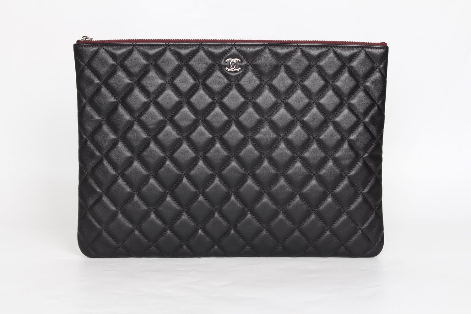 CHANEL Classic Lambskin Black Clutch L SKU: One Size