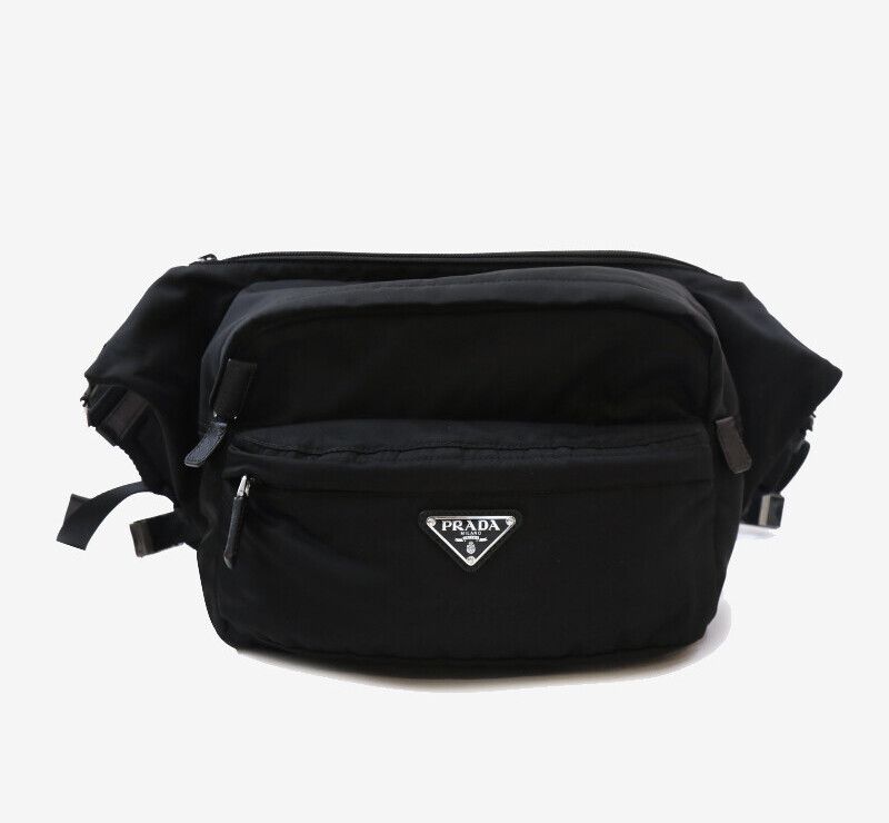 Prada Nylon Biker Belt Bag Hip Sack 2VH038 7521116582