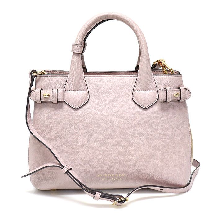 Burberry Pale Orchid House Check Banner Small 2WAY 8036516
