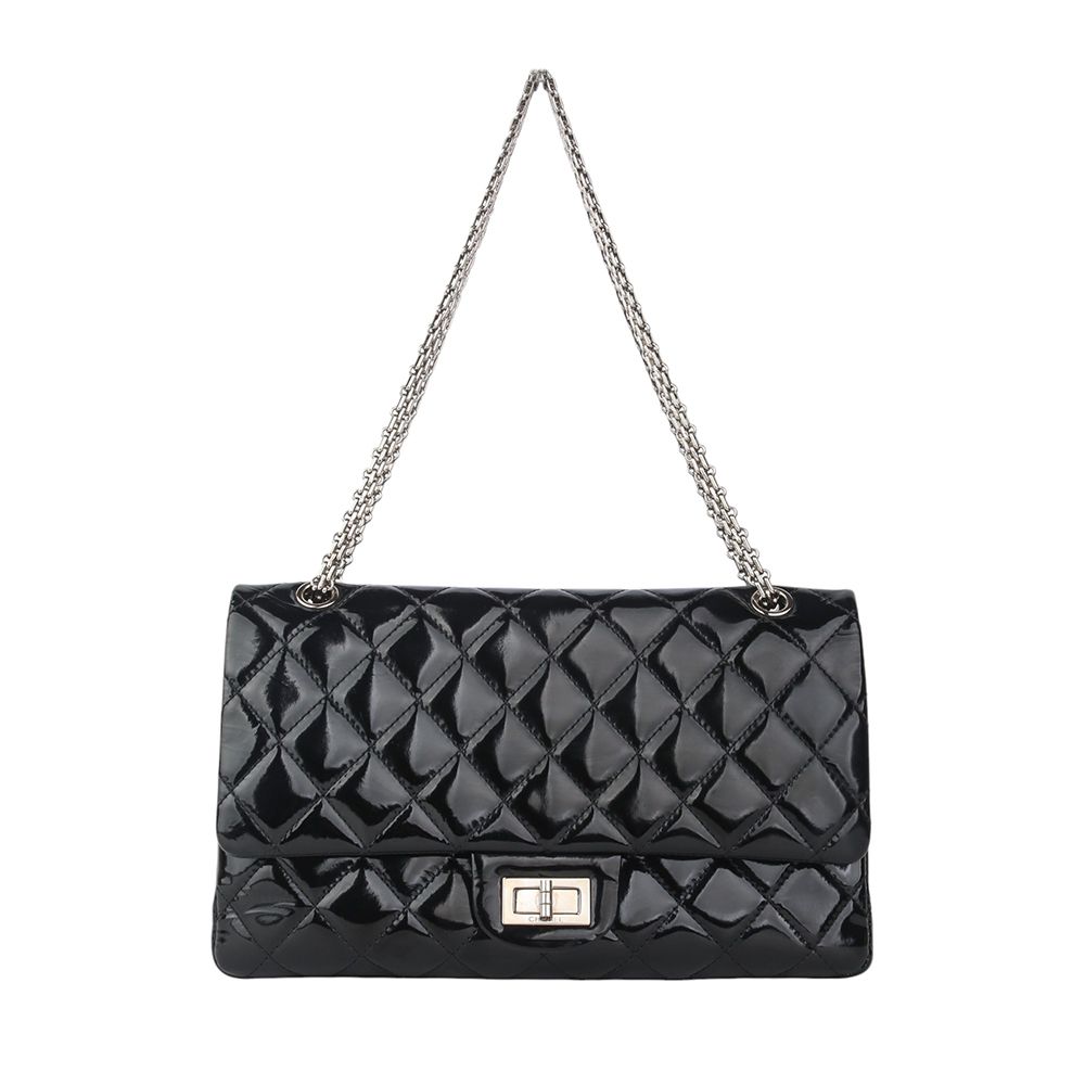 CHANEL Classic Large 2.55 Tweed Shoulder Bag 34597Y A37590