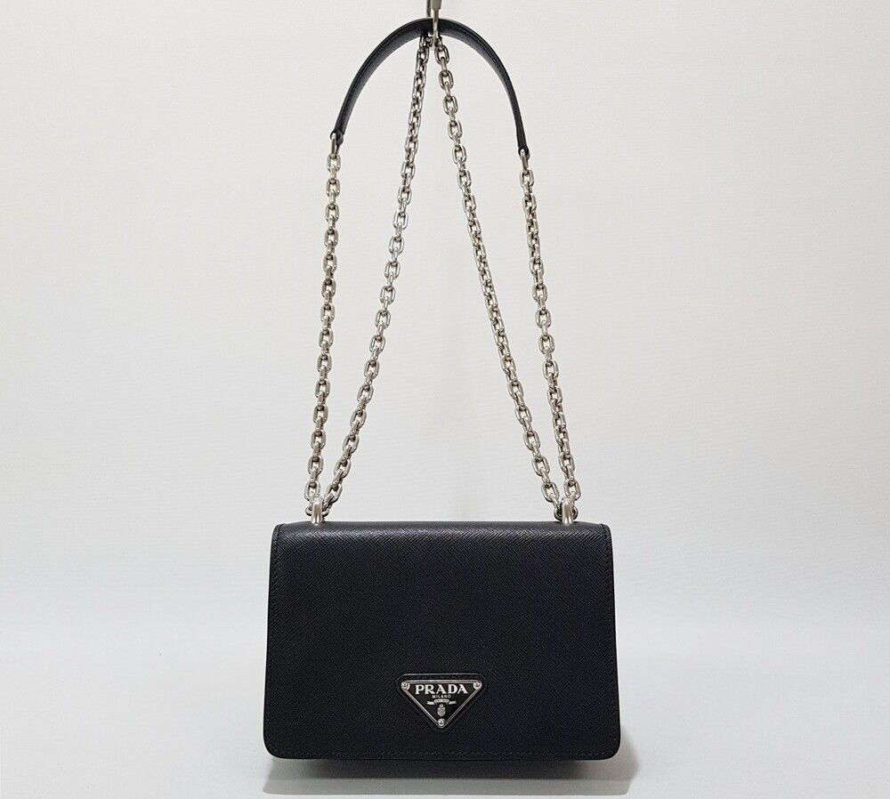 Prada Chain Shoulder Bag - Saffiano Leather 1BD032