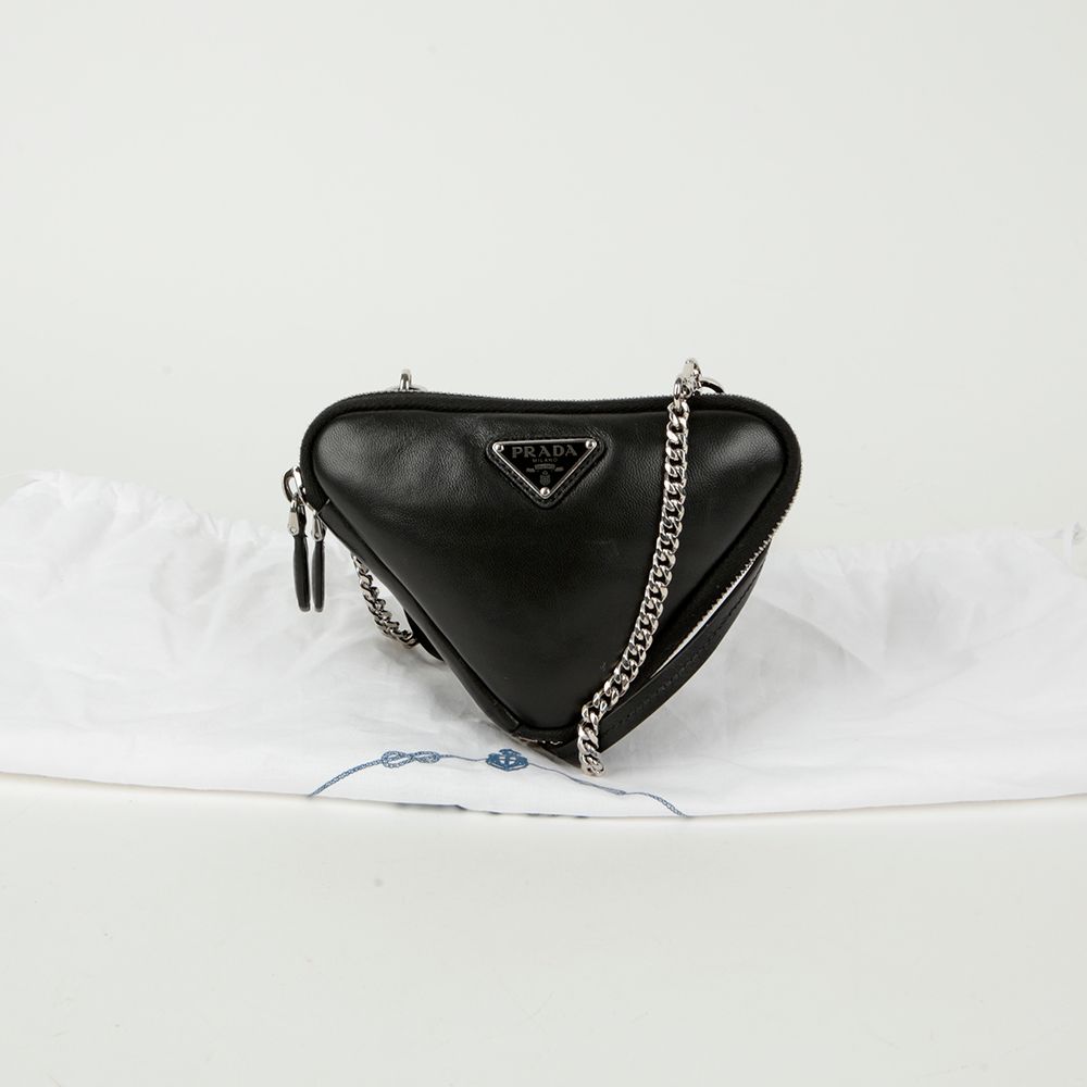Prada Triangle Logo Pouch Shoulder Crossbag 1NR015
