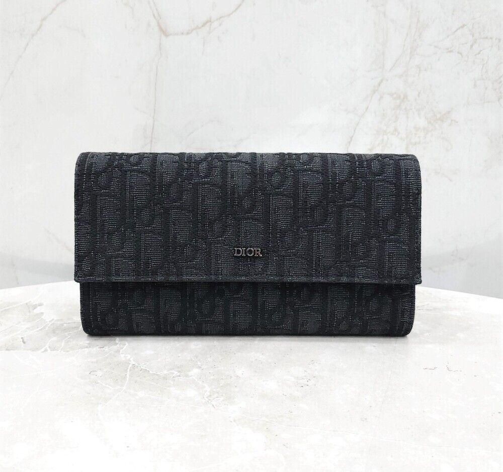 Dior Jacquard Long Flap Wallet 2ESBC312YSE