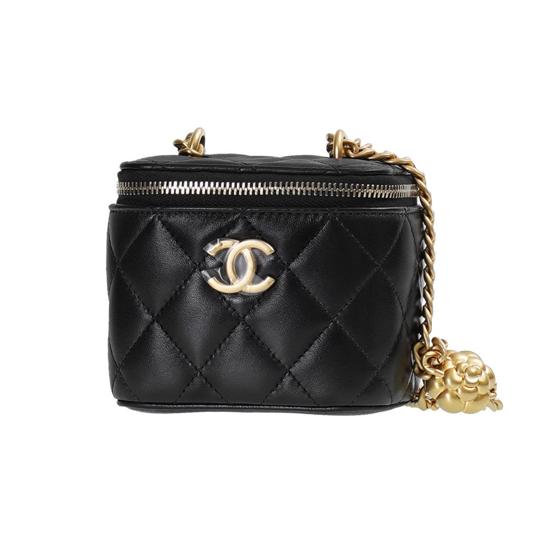 CHANEL Camellia Ball Chain Vanity AP3300 B10702 94305